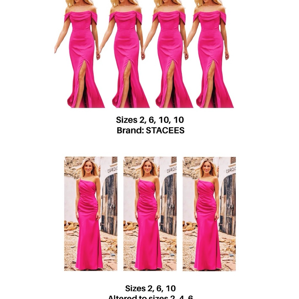 Bright Pink Bridesmaid Dresses (Fuchsia) - STACEES